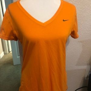 Nike orange workout top